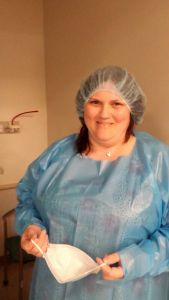 I had to wear this to go to the operating room.